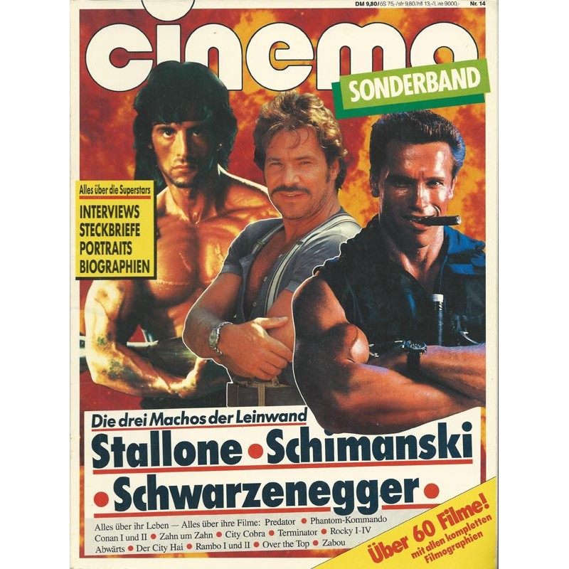 CINEMA Sonderband Nr.14 von 1987 - Stallone, Schimanski, Schwarzenegger