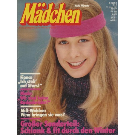Mädchen Nr.4 /  14 Janur 1981 - Schlank & fit durch den Winter