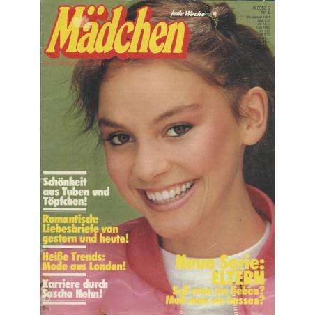 Mädchen Nr.5 / 21 Januar 1981 - Neue Serie: Eltern