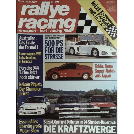 Rallye Racing Magazin 24 / 25 November 1987 - Die Kraftzwerge Rallye Racing Magazin 24 / 25 November 1987 - Die Kraftzwerge