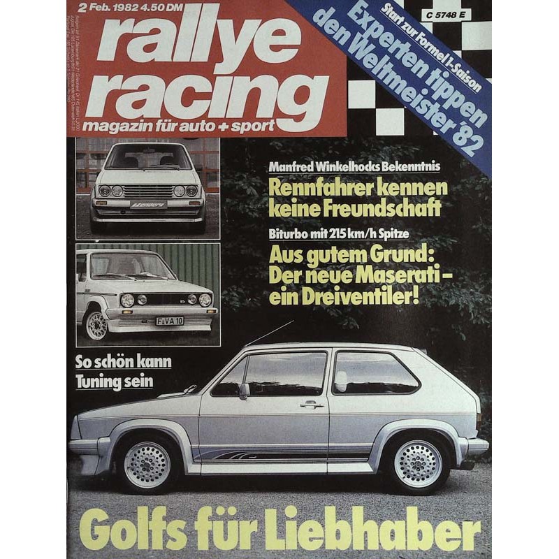 Rallye Racing Magazin 2 / Februar 1982 - Golfs für Liebhaber