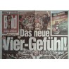 Bild Zeitung Dienstag, 15 Juli 2014 - Das neue Vier-Gefühl!