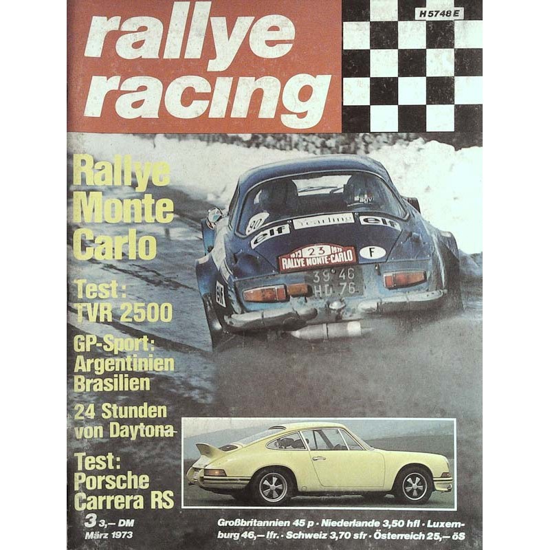 Rallye Racing Magazin 3 / März 1973 - Rallye Monte Carlo
