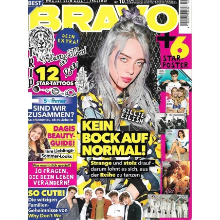 BRAVO Nr.10 / 24 April 2019 - Billie Eilish, kein Bock auf normal