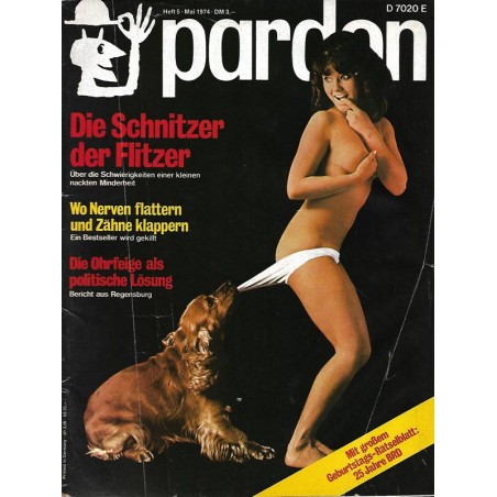 pardon Heft 5 / Mai 1974 - Die Schnitzer der FLitzer