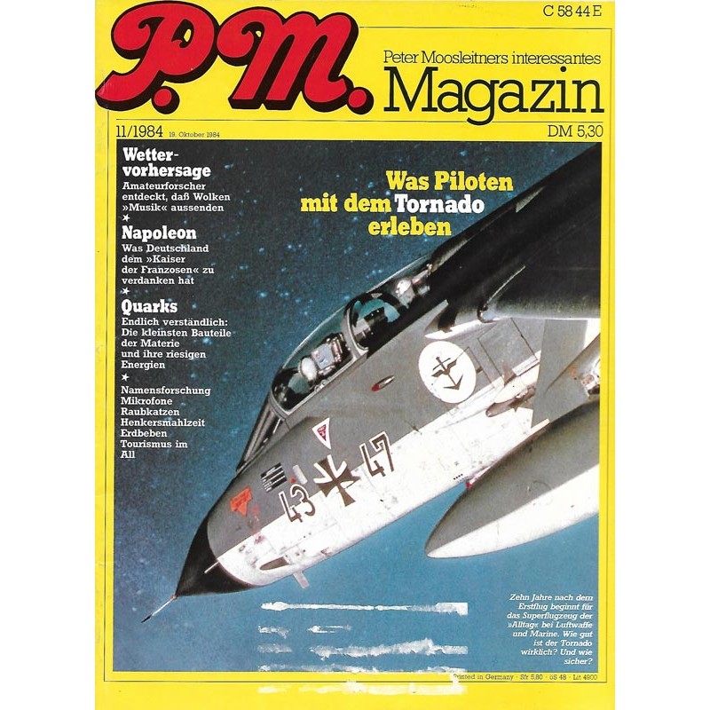 P.M. Ausgabe November 11/1984 - Was Piloten mit dem Tornado erleben