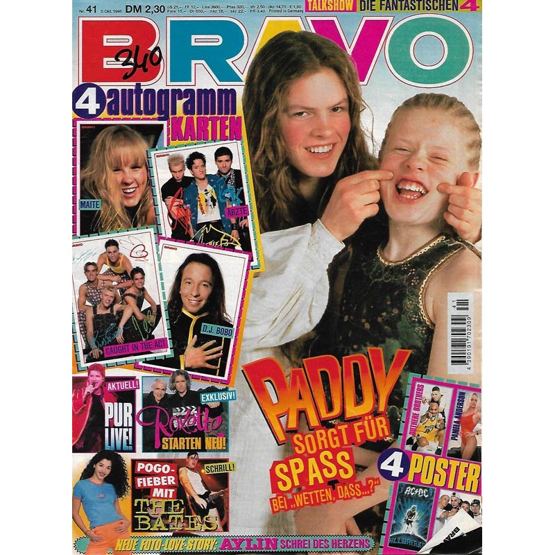 BRAVO Nr.41 / 5 Oktober 1995 - Paddy sorgt für Spass