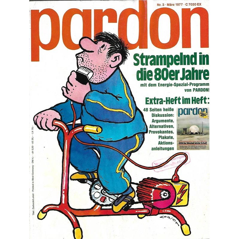pardon Heft 3 / März 1977 - Strampelnd in die 80er Jahre