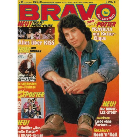 BRAVO Nr.45 / 31 Oktober 1979 - Travolta mit Kotter-Clique