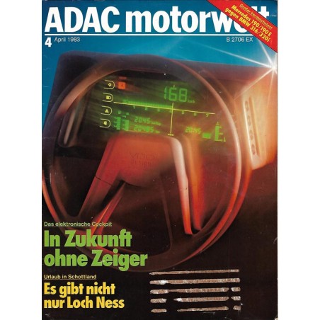 ADAC Motorwelt Heft.4 / April 1983 - In Zukunft ohne Zeiger