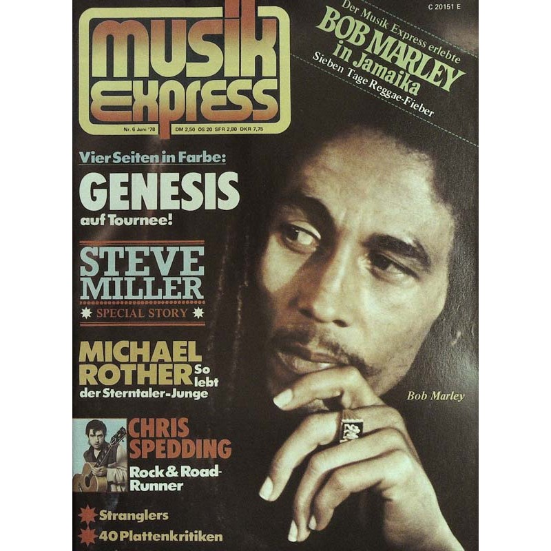 Musik Express Nr.6 / Juni 1978 - Bob Marley