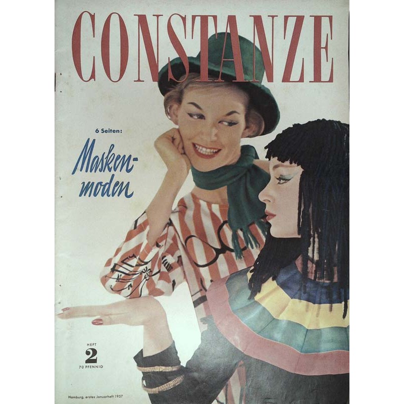 Constanze Heft 2 / 9 Januar 1957 - Maskenmoden
