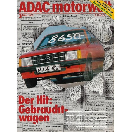 ADAC Motorwelt Heft.3 / März 1983 - Der Hit: Gebrauchtwagen