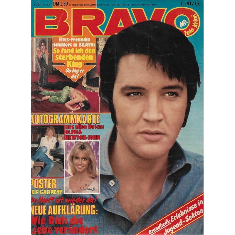 BRAVO Nr.2 / 4 Januar 1979 - Elvis Freundin schildert...