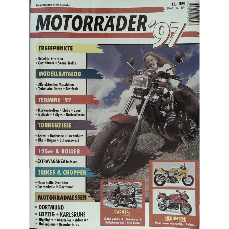 Motorräder 1997 - Der Treffpunkte Katalog