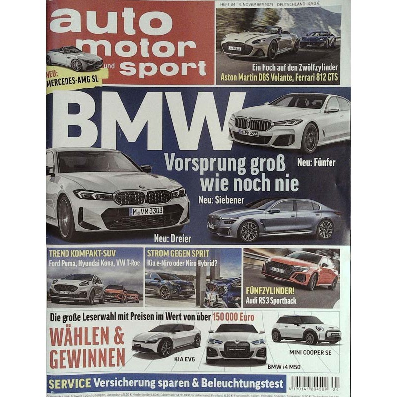 auto motor & sport Heft 24 / 4 November 2021 - BMW Vorsprung
