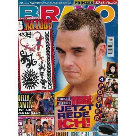 BRAVO Nr.37 / 7 September 1995 - Robbie, jetzt rede ich!