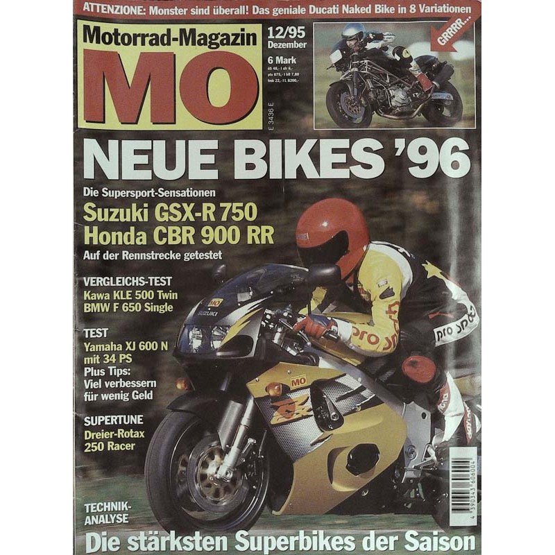 MO Heft 12 / Dezember 1995 - Neue Bikes 1996