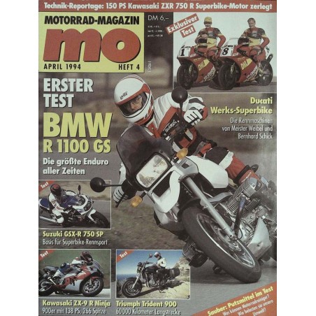 MO Heft 4 / April 1994 - Erster Test BMW R 1100 GS