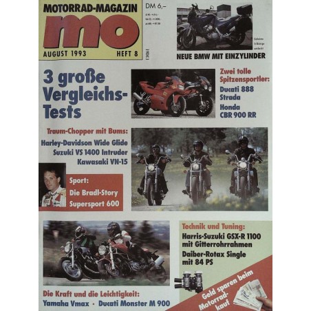 MO Heft 8 / August 1993 - 3 große Vergleichs-Tests