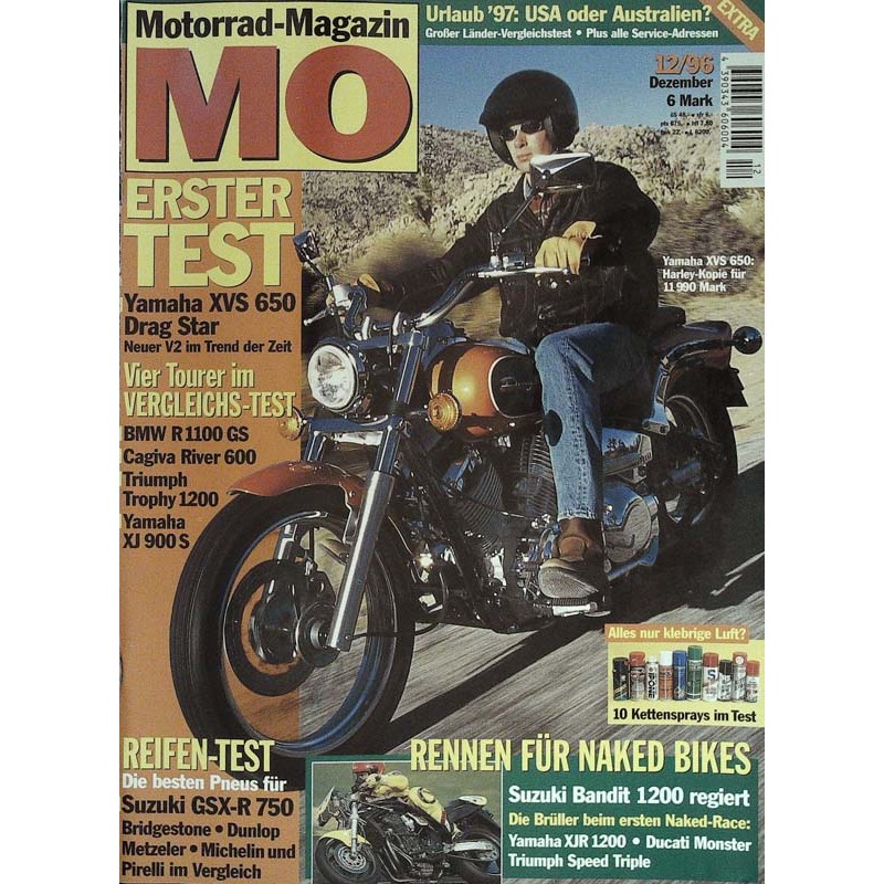 MO Heft 12 / Dezember 1996 - Yamaha XVS 650 Drag Star