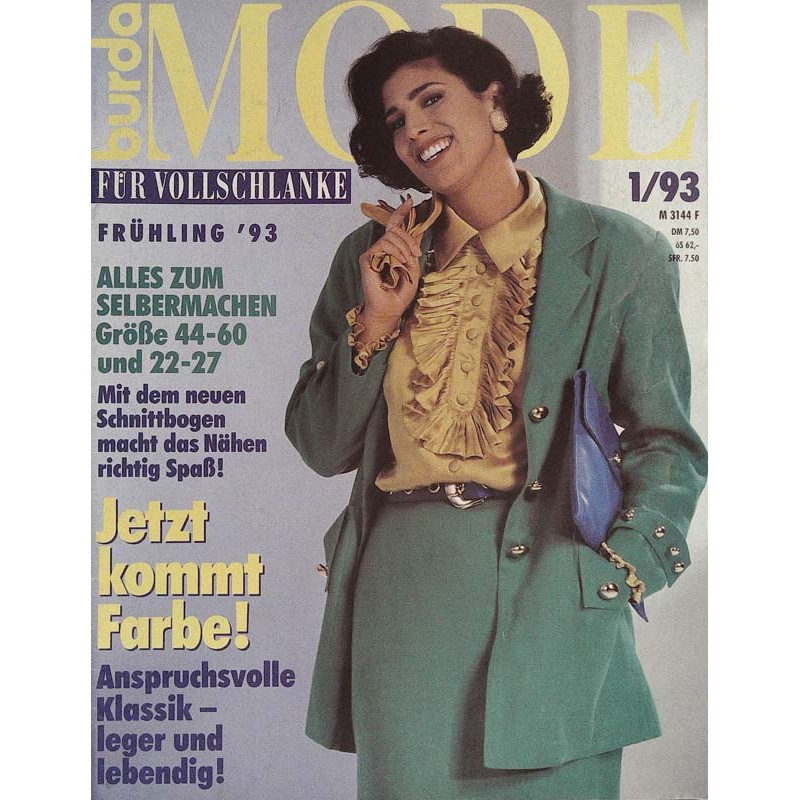 burda Mode 1/Januar 1993 - Jetzt kommt Farbe!