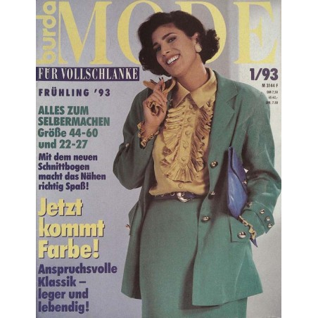 burda Mode 1/Januar 1993 - Jetzt kommt Farbe!