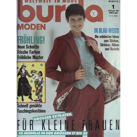 burda Moden 1/Januar 1994 - Modell Victoria Laws