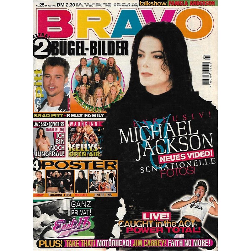 BRAVO Nr.25 / 14 Juni 1995 - Michael Jackson neues Video