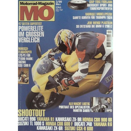 MO Heft 3 / März 1999 - Shootout Ducati 996