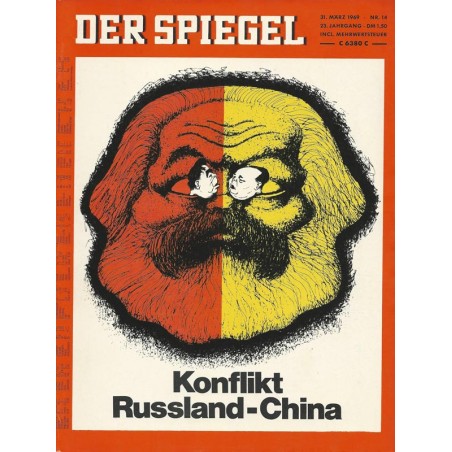 Der Spiegel Nr.14 / 31 März 1969 - Konflikt Russland-China