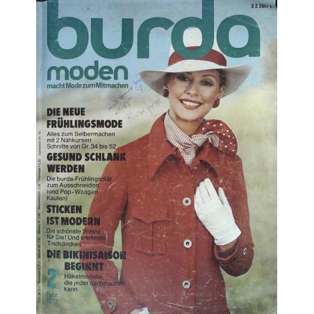 burda Moden 2/Februar 1972 - Frühlingsmode