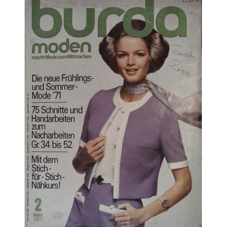 burda Moden 2/Februar 1971 - Frühling und Sommermode