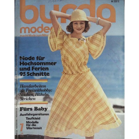 burda Moden 7/Juli 1975 - Mode für Hochsommer