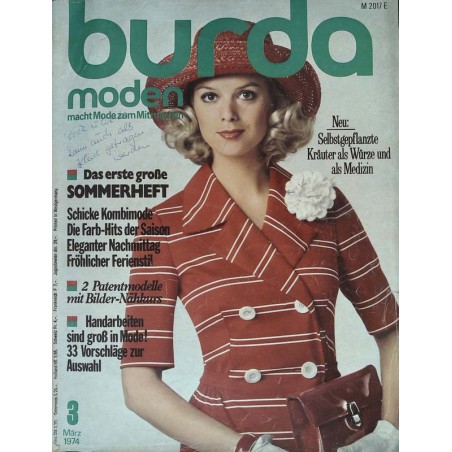 burda Moden 3/März 1974 - Schicke Kombimode