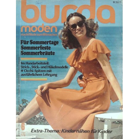 burda Moden 6/Juni 1974 - Für Sommertage