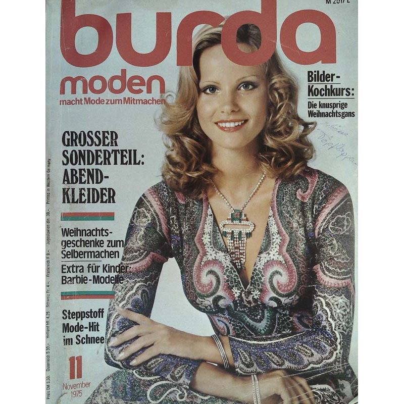burda Moden 11/November 1975 - Abendkleider