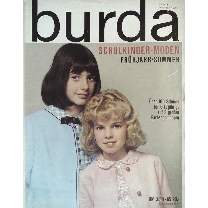 burda 3/März 1965 - Schulkinder Moden