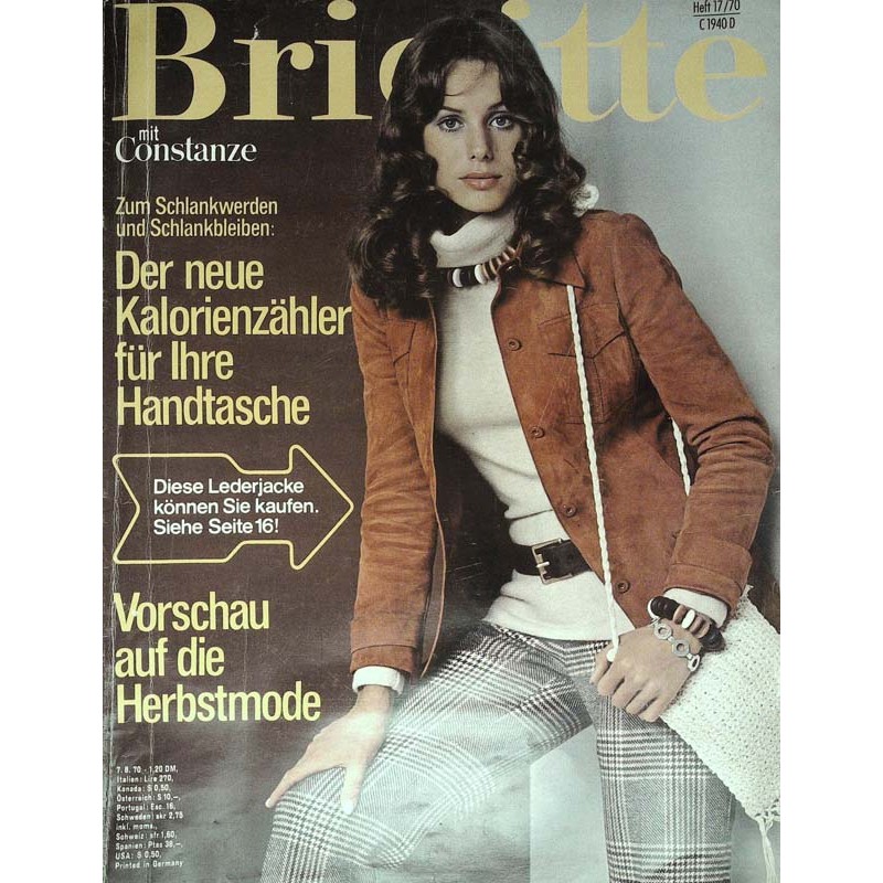 Brigitte Heft 17 / 1970 - Vorschau auf die Herbstmode