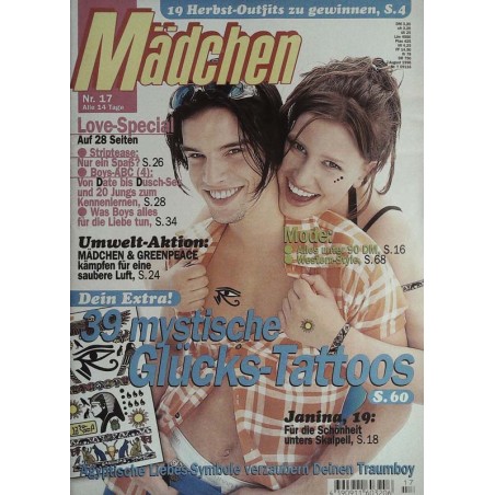 Mädchen Nr.17 / 7 August 1996 - Glücks-Tattoos