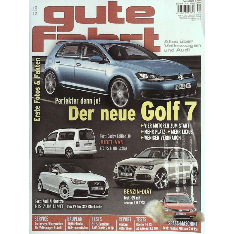Gute Fahrt Heft 10 / Oktober 2012 - Der neue VW Golf 7