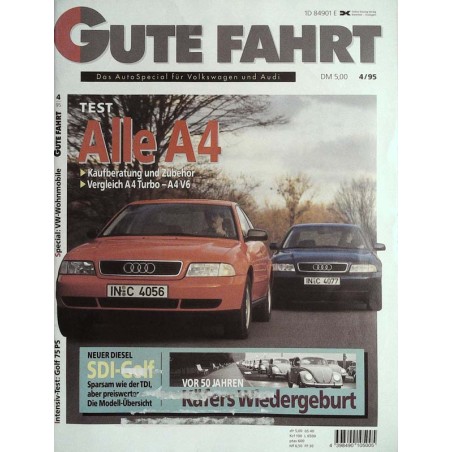 Gute Fahrt Heft 4 / April 1995 - Test alle Audi A4