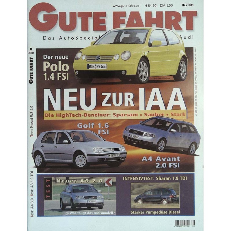 Gute Fahrt Heft 8 / August 2001 - Neu zur IAA
