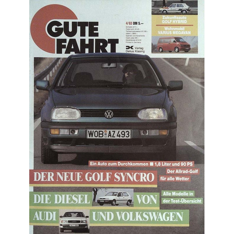 Gute Fahrt Heft 4 / April 1993 - Golf Syncro