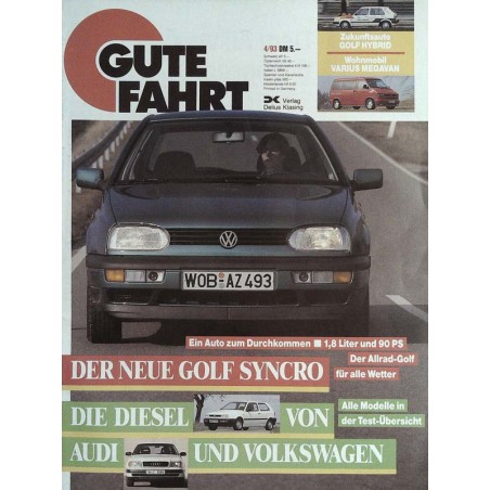 Gute Fahrt Heft 4 / April 1993 - Golf Syncro