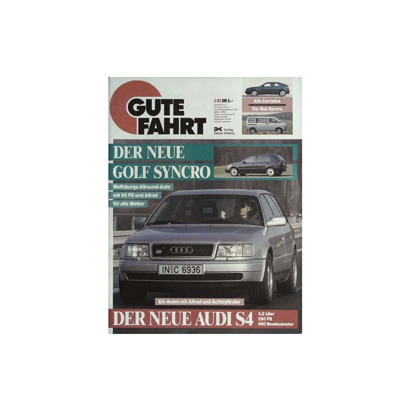 Gute Fahrt Heft 2 / Februar 1993 - Der neue Golf Syncro