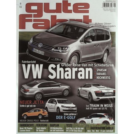 Gute Fahrt Heft 8 / August 2010 - VW Sharan