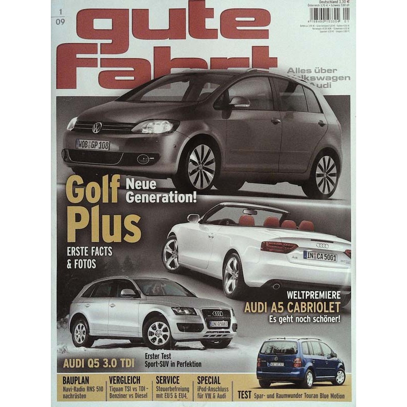Gute Fahrt Heft 1 / Januar 2009 - VW Golf Plus