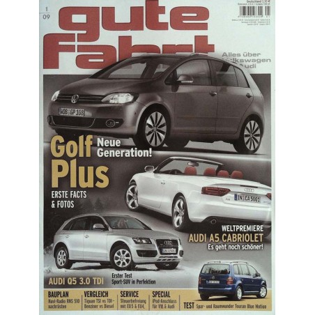 Gute Fahrt Heft 1 / Januar 2009 - VW Golf Plus