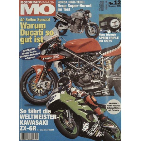 MO Heft 12 / Dezember 2001 - Weltmeister Kawasaki ZX-6R